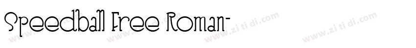 Speedball Free Roman字体转换